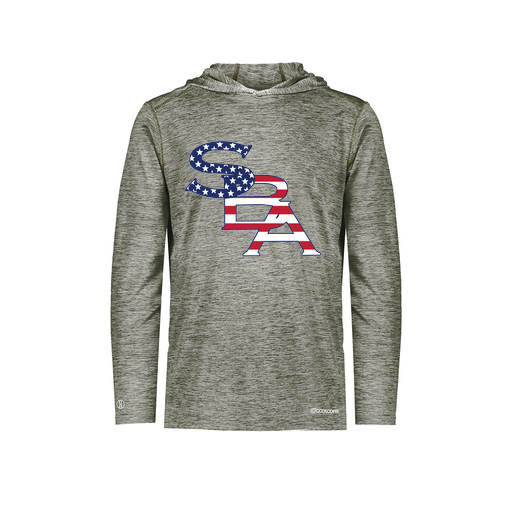 [FOLHCGGY-AS-LOGO1] Decker Men's Charge Hoodie (Adult S, Gray, Logo 1)